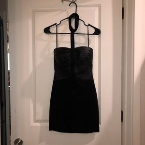 bebe Dresses - Bebe: Black mini dress with strap choker bebe Dresses - Bebe: Black mini dress with strap choker